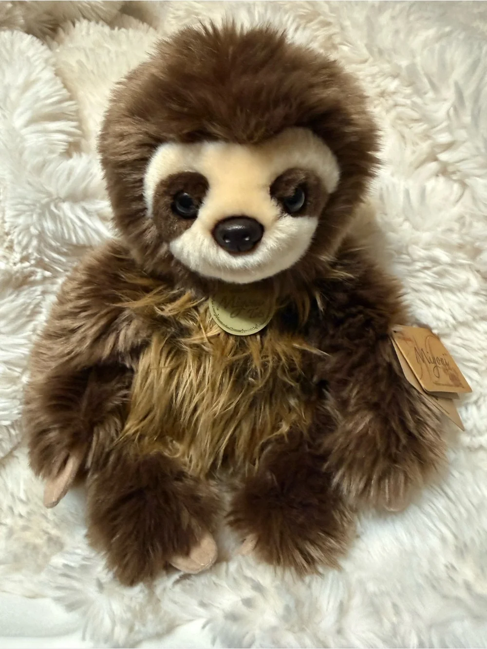 Miyoni Tots Sloth Stuffed Plush Animal - Soft Cuddly Toy